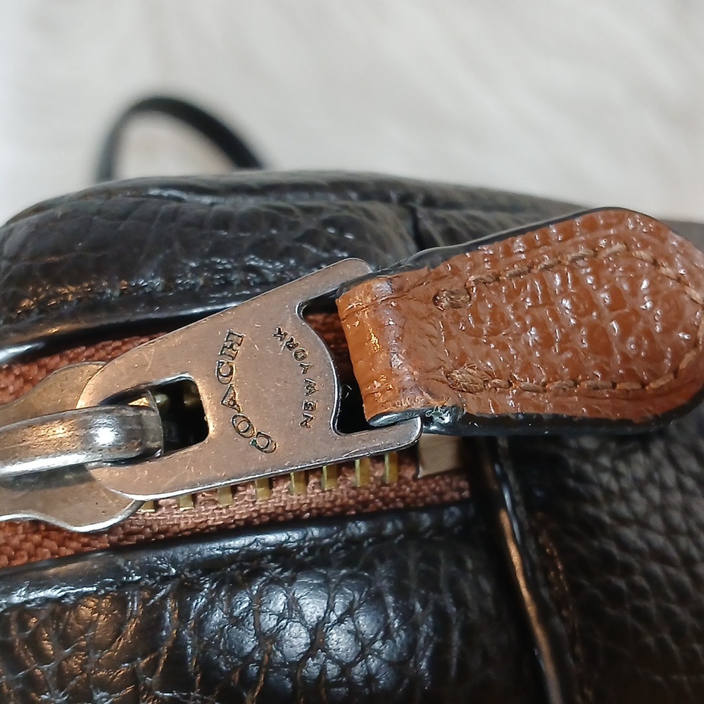 Coach Hamilton Brown Leather Double Zip  Men's Briefcase/ Shoulder Bag - Picture 11 of 16
